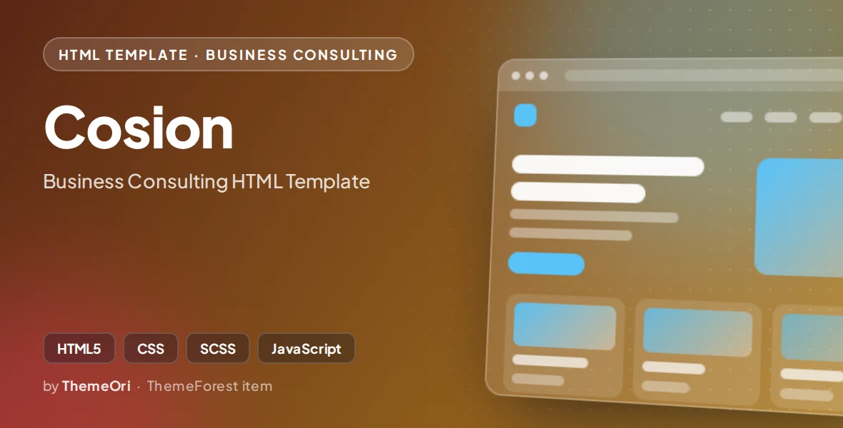 Cosion - Business Consulting HTML Template