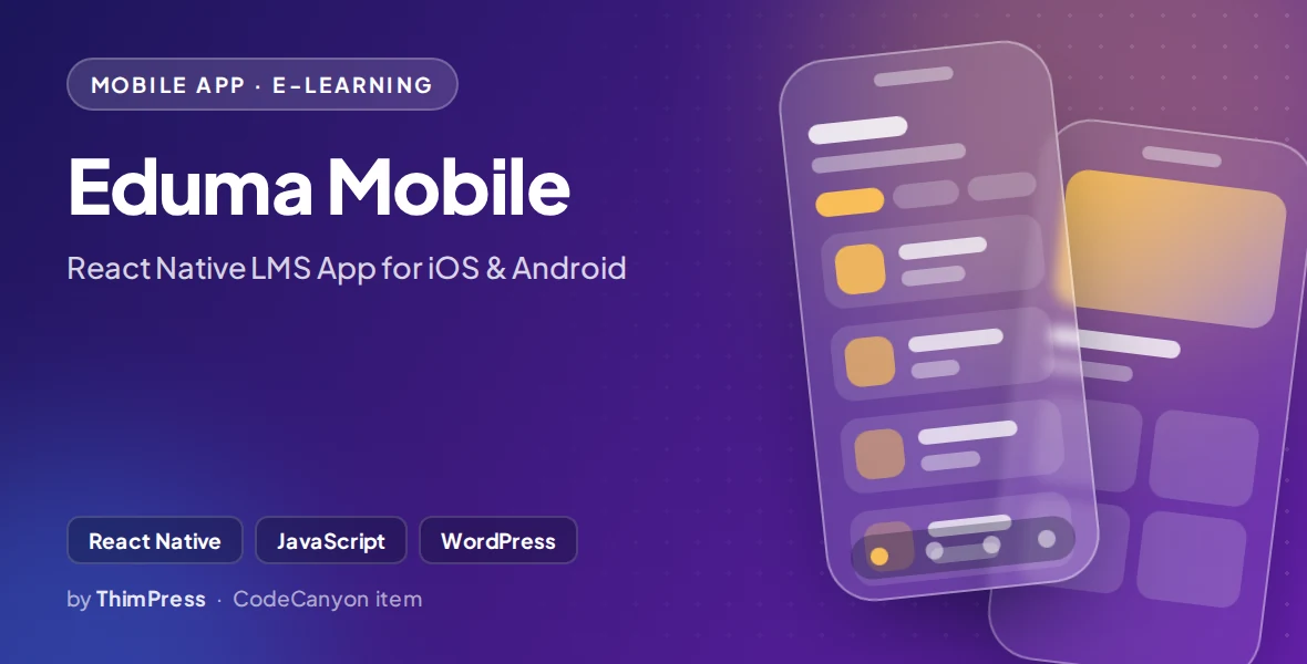 Eduma Mobile - React Native LMS App for iOS & Android