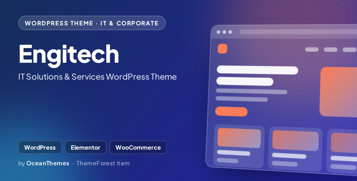 Engitech - IT Solutions & Services WordPress Theme
