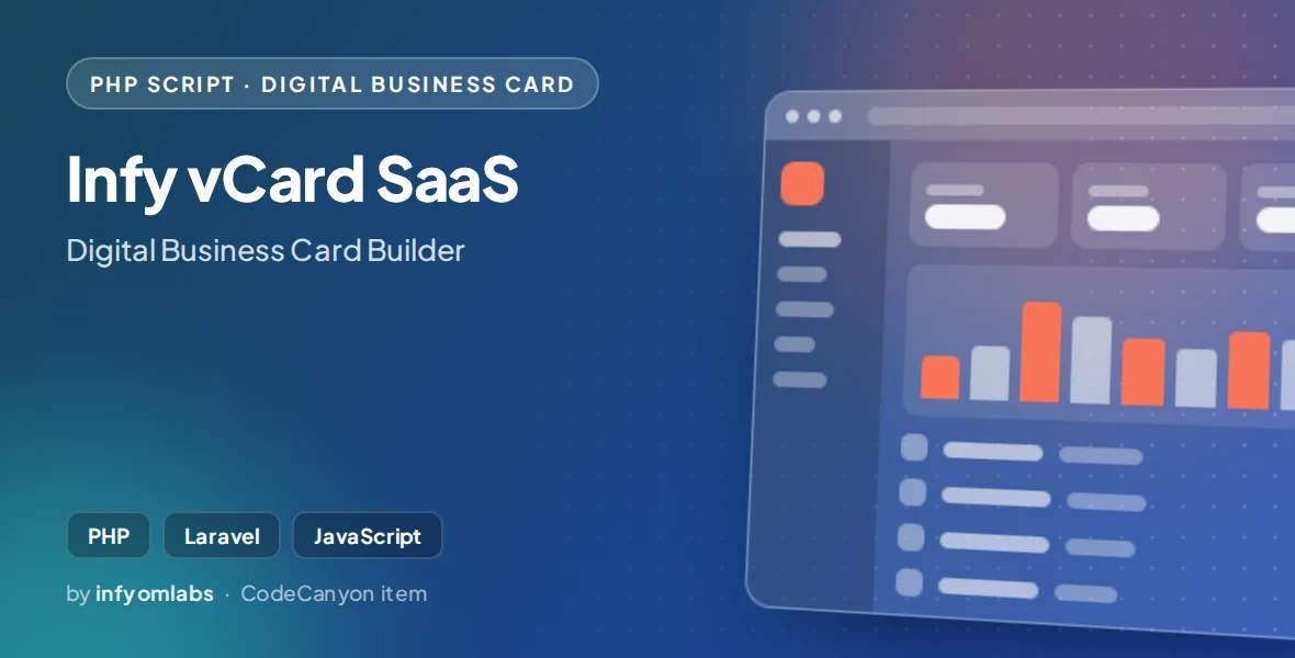 Infy vCard SaaS - Digital Business Card Builder