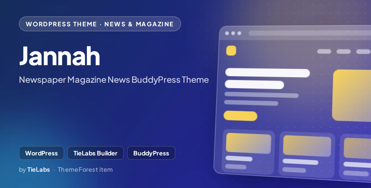 Jannah - Newspaper Magazine News BuddyPress Theme