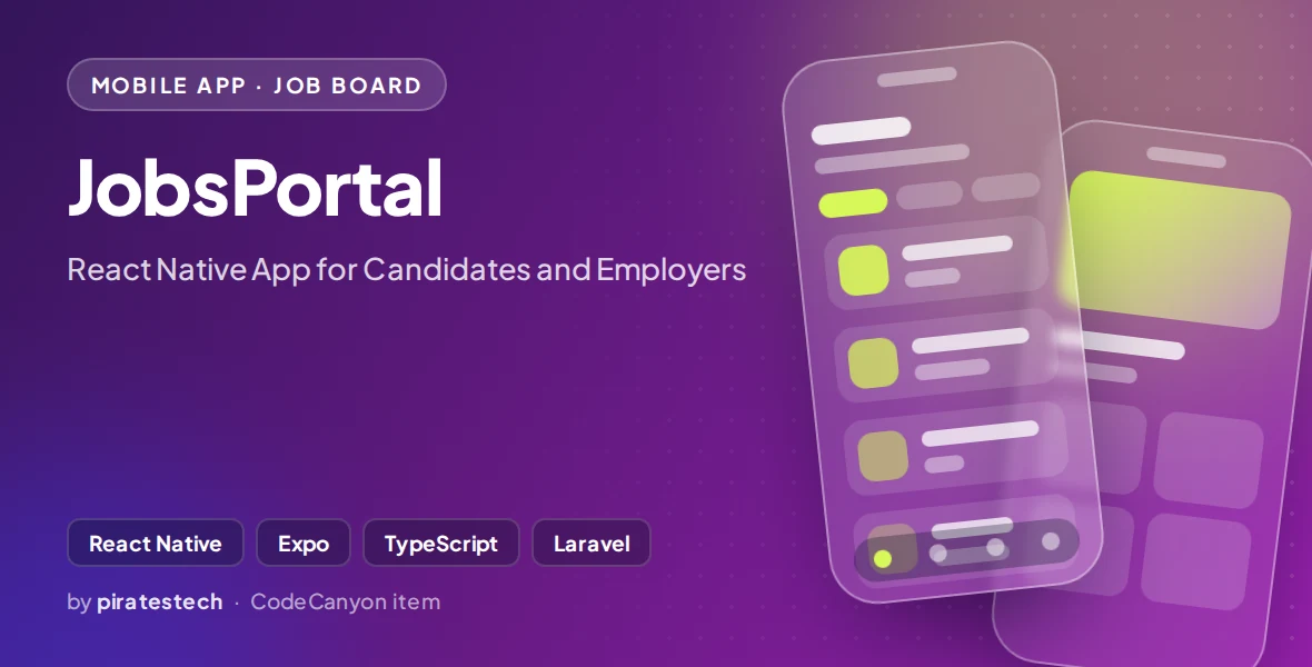 JobsPortal - React Native App for Candidates and Employers