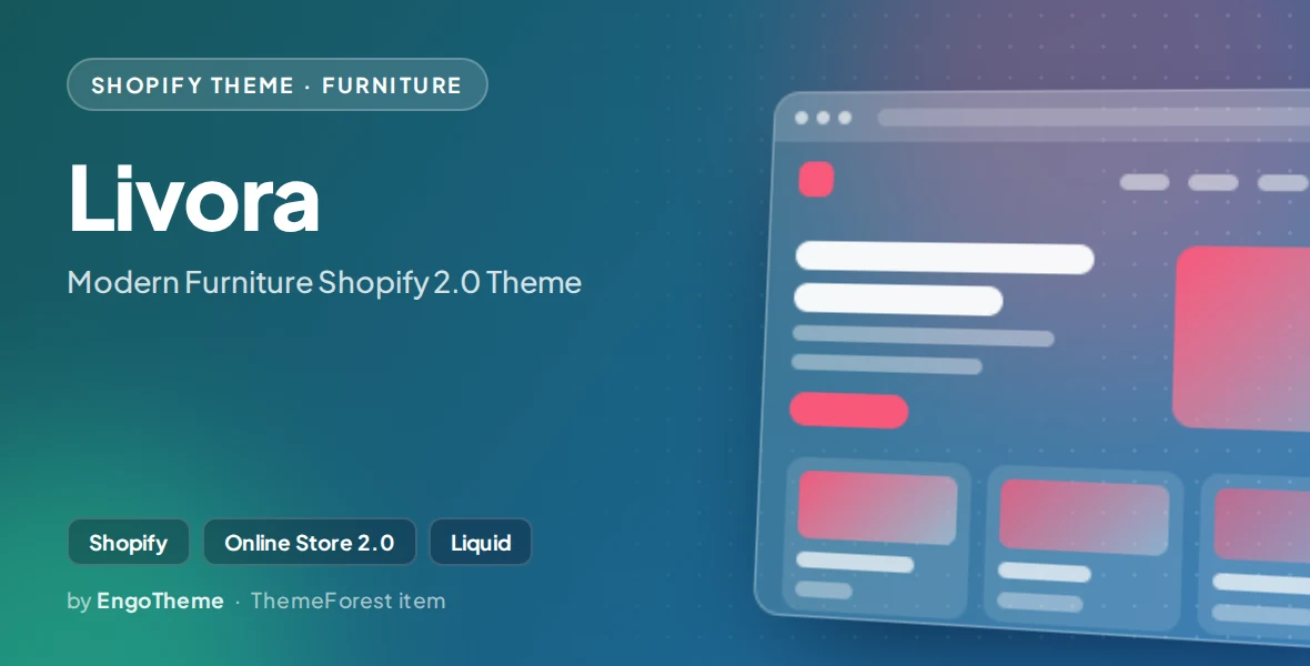 Livora - Modern Furniture Shopify 2.0 Theme