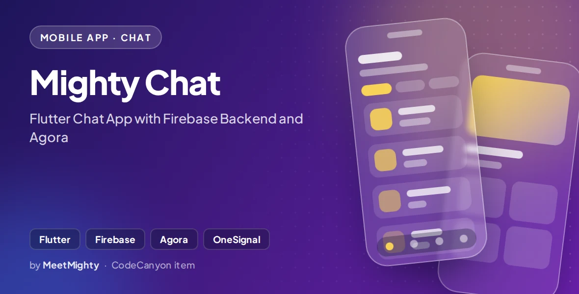 Mighty Chat - Flutter Chat App with Firebase Backend and Agora
