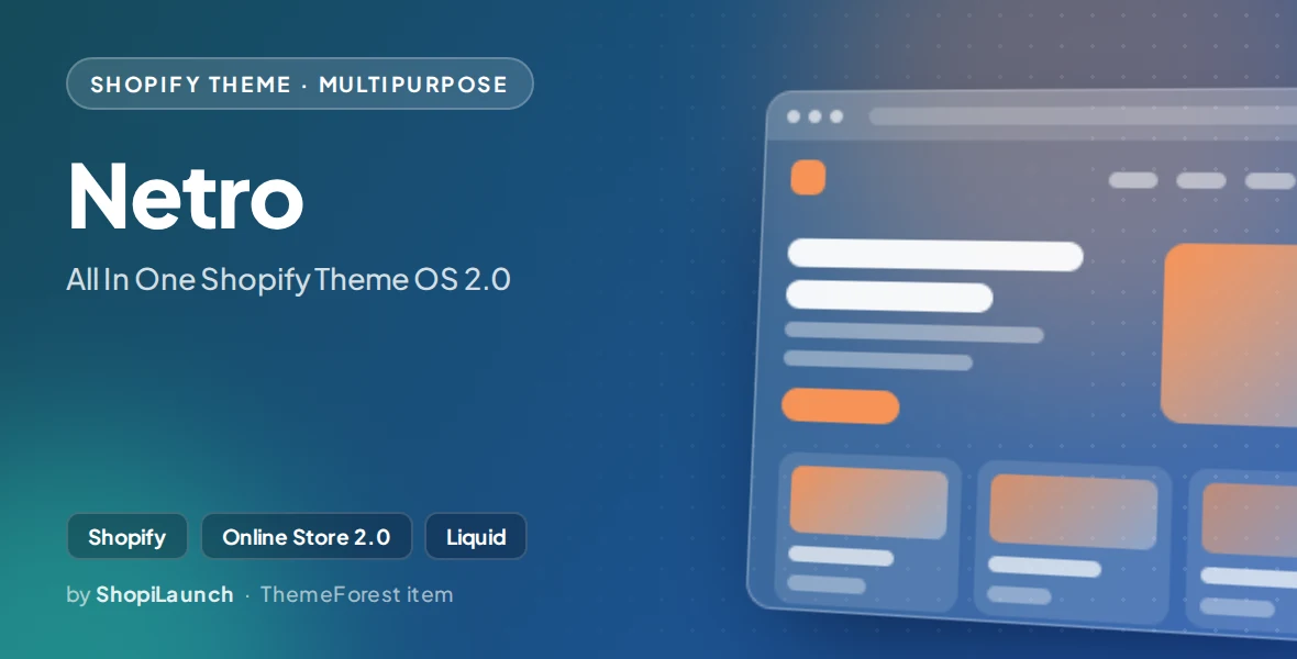 Netro - All In One Shopify Theme OS 2.0