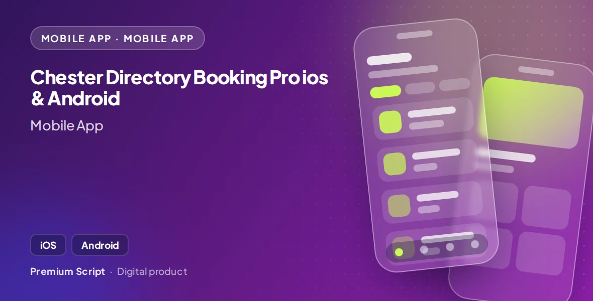 Chester Directory Booking Pro ios & Android
