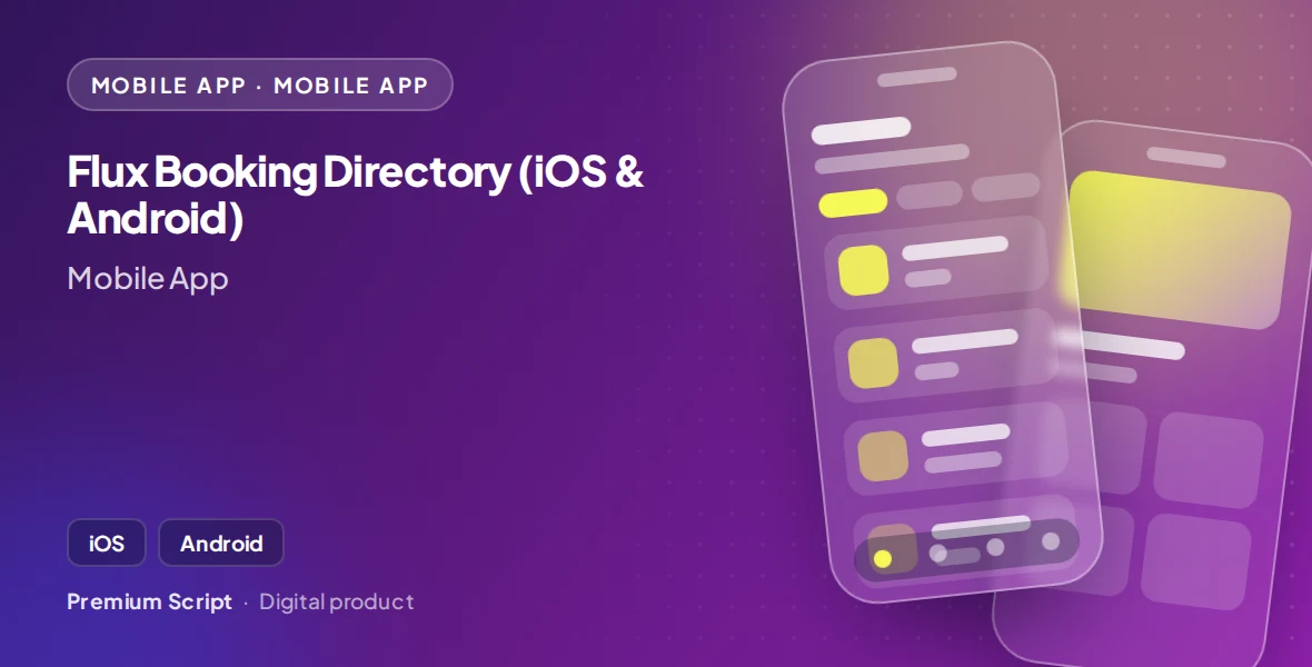 Flux Booking Directory (iOS & Android)