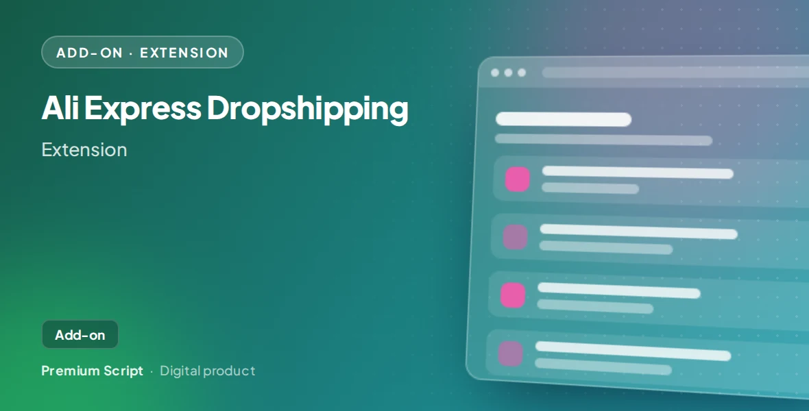 Ali Express Dropshipping