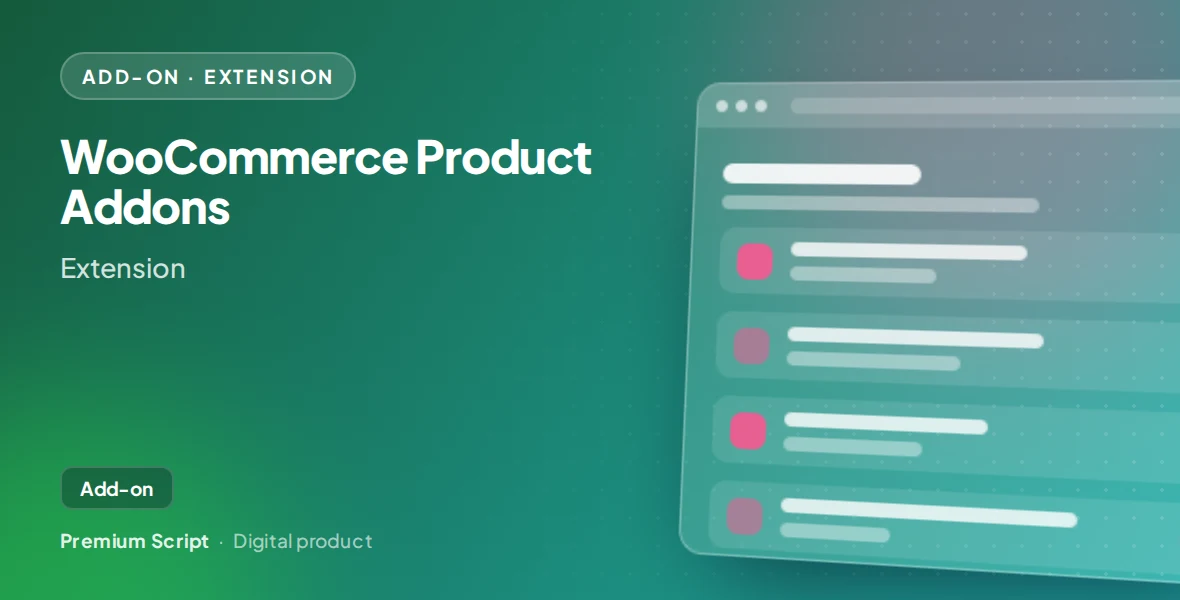 WooCommerce Product Addons