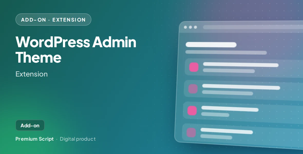 WordPress Admin Theme