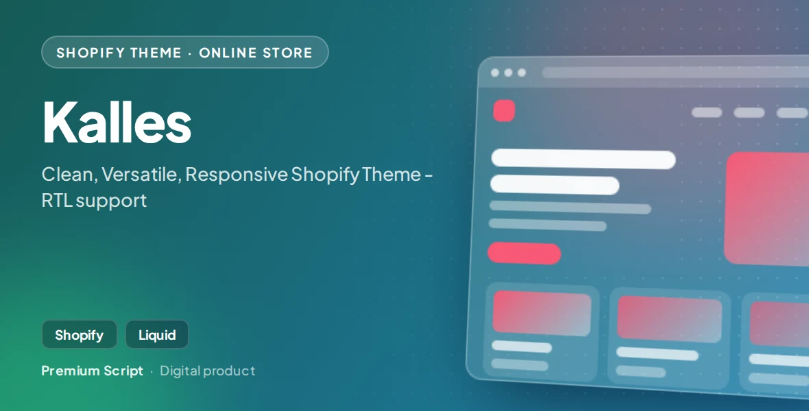 Kalles - Clean, Versatile, Responsive Shopify Theme - RTL support