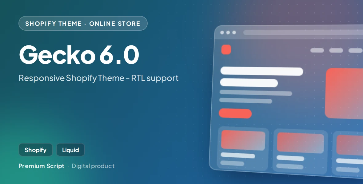 Gecko 6.0 - Responsive Shopify Theme - RTL support
