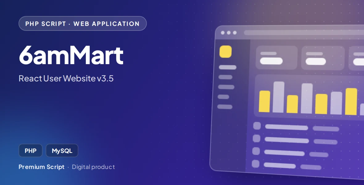 6amMart - React User Website v3.5