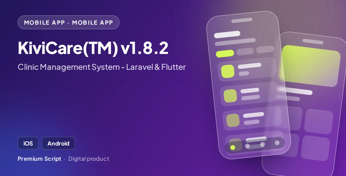 KiviCare(TM) v1.8.2 - Clinic Management System - Laravel & Flutter