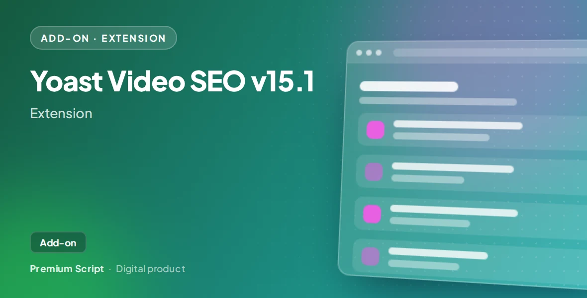 Yoast Video SEO v15.1