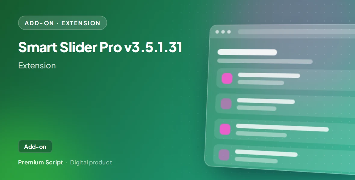 Smart Slider Pro v3.5.1.31