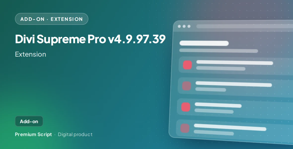 Divi Supreme Pro v4.9.97.39