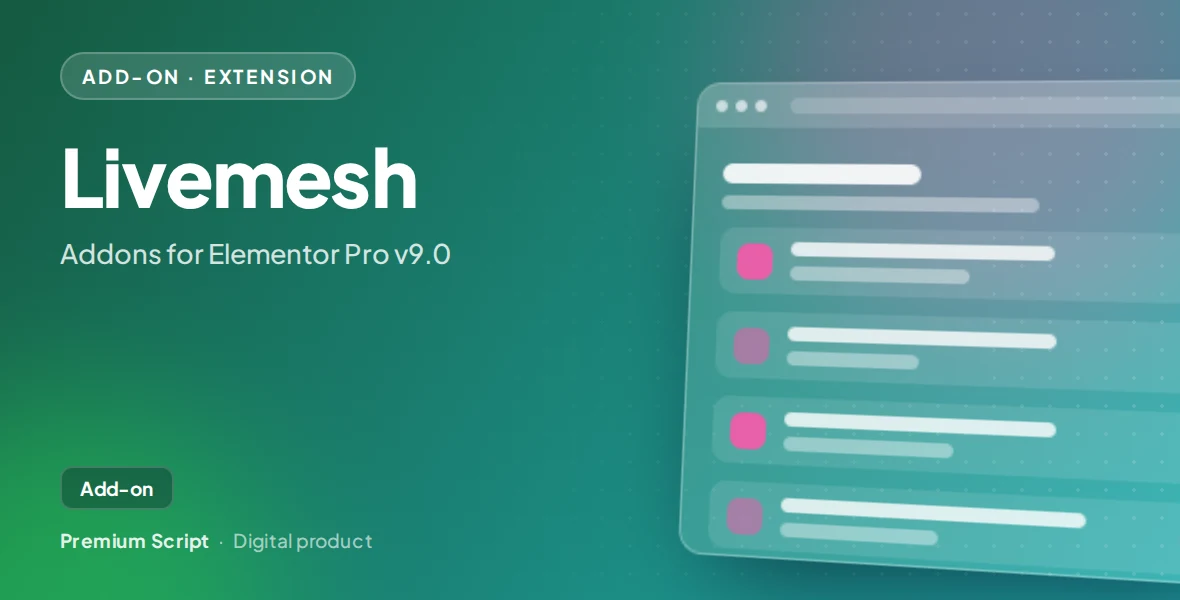 Livemesh - Addons for Elementor Pro v9.0