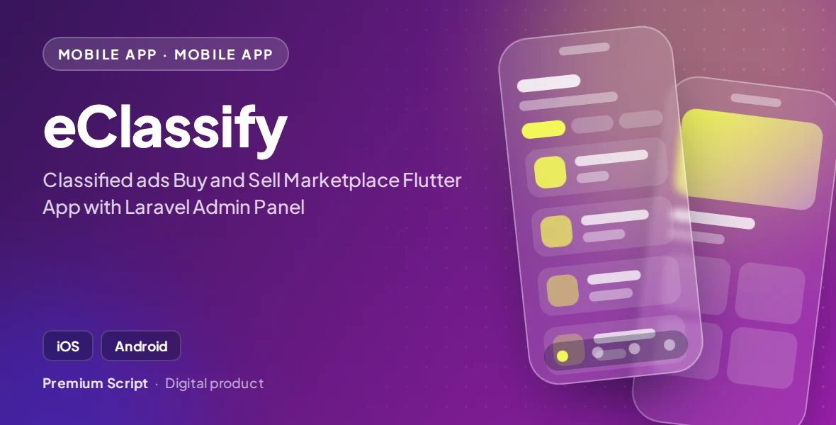 eClassify - Classified ads Buy and Sell Marketplace Flutter App with Laravel Admin Panel