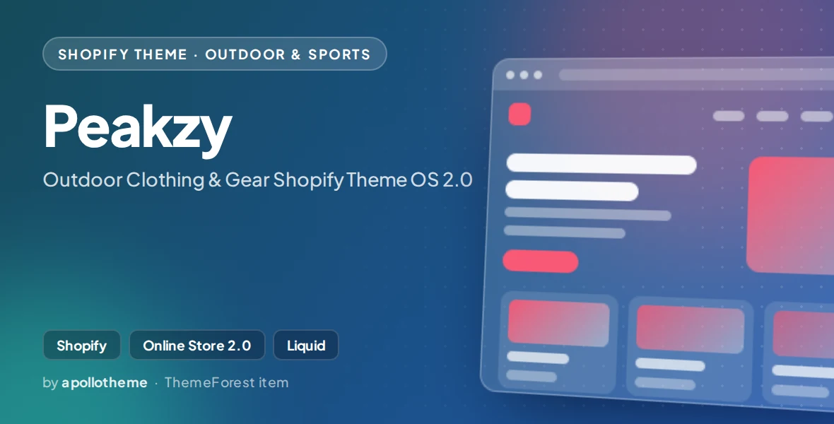 Peakzy - Outdoor Clothing & Gear Shopify Theme OS 2.0