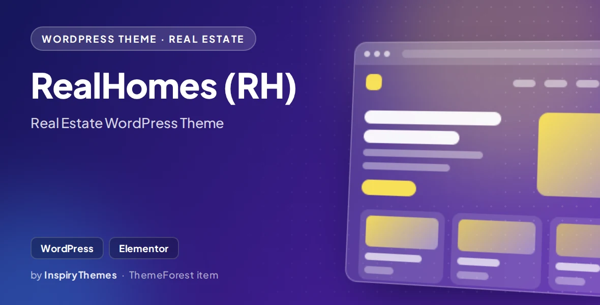 RealHomes (RH) - Real Estate WordPress Theme