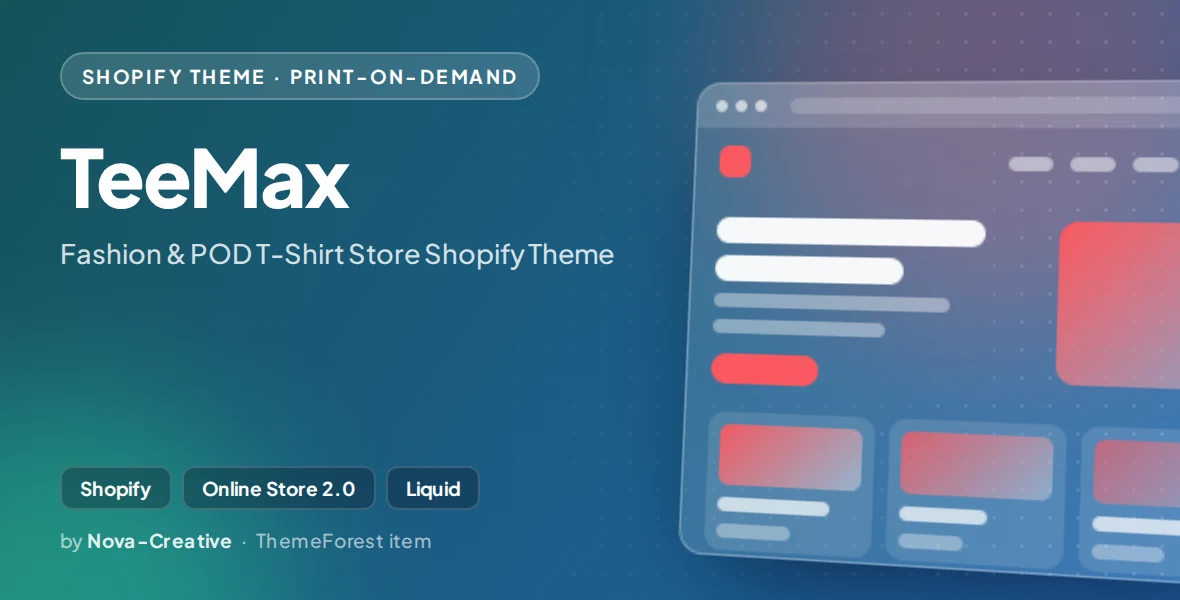 TeeMax - Fashion & POD T-Shirt Store Shopify Theme