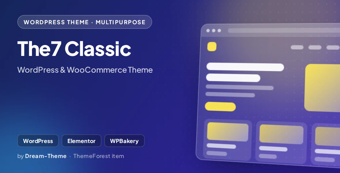 The7 Classic - WordPress & WooCommerce Theme