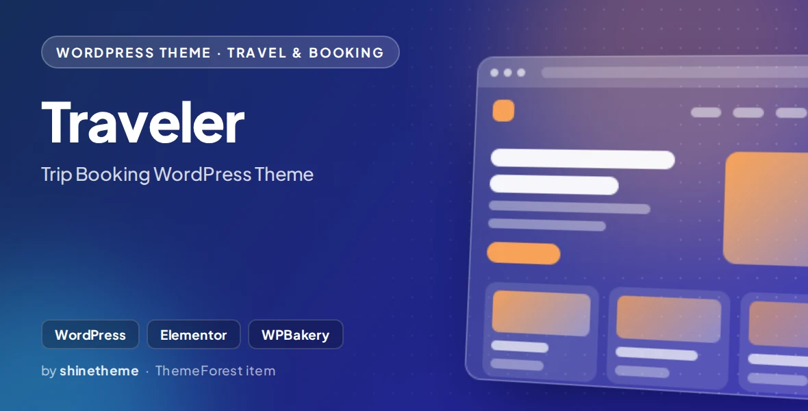 Traveler - Trip Booking WordPress Theme