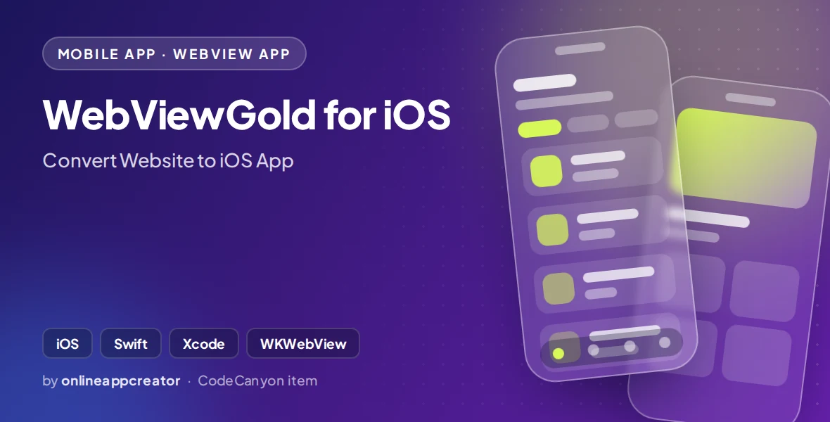 WebViewGold for iOS - Convert Website to iOS App